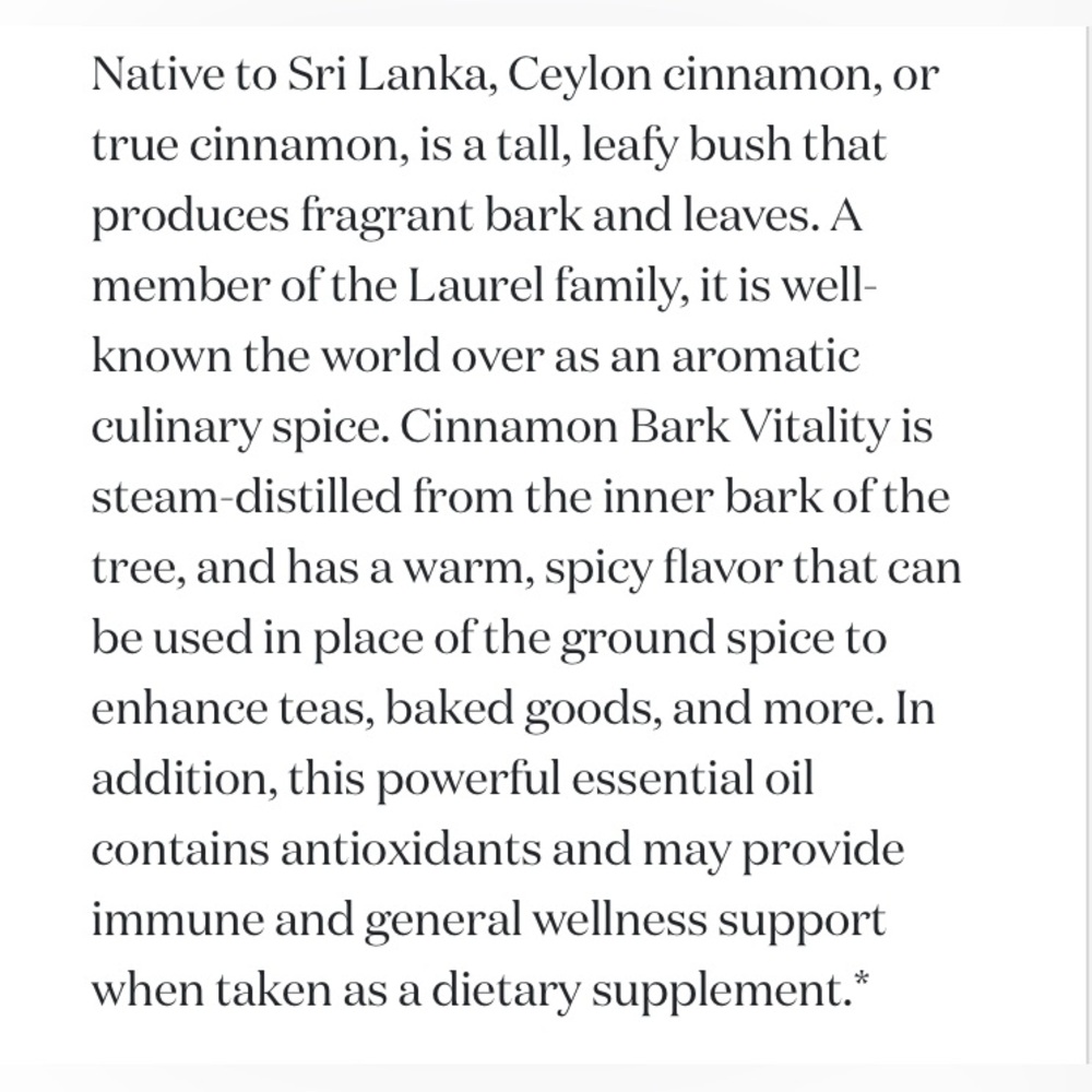 Young Living Cinnamon Bark Vitality Oil - Picture 3 of 4